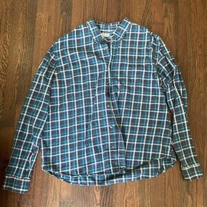 Magellan plaid button down shirt